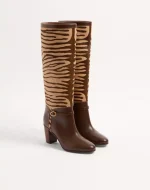 Valentino Pattie Boot In Pony-Effect Calfskin 75Mm - Image 7